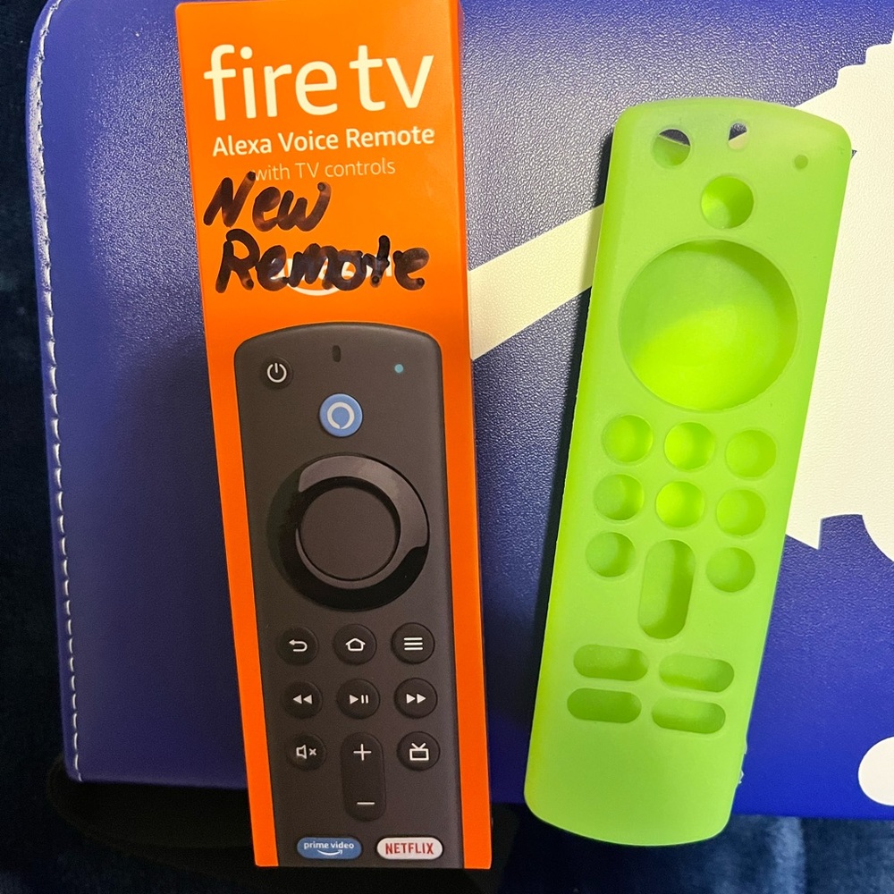 Amazon 4k fire stick remote, brand new with aftermarket silicone remote cover